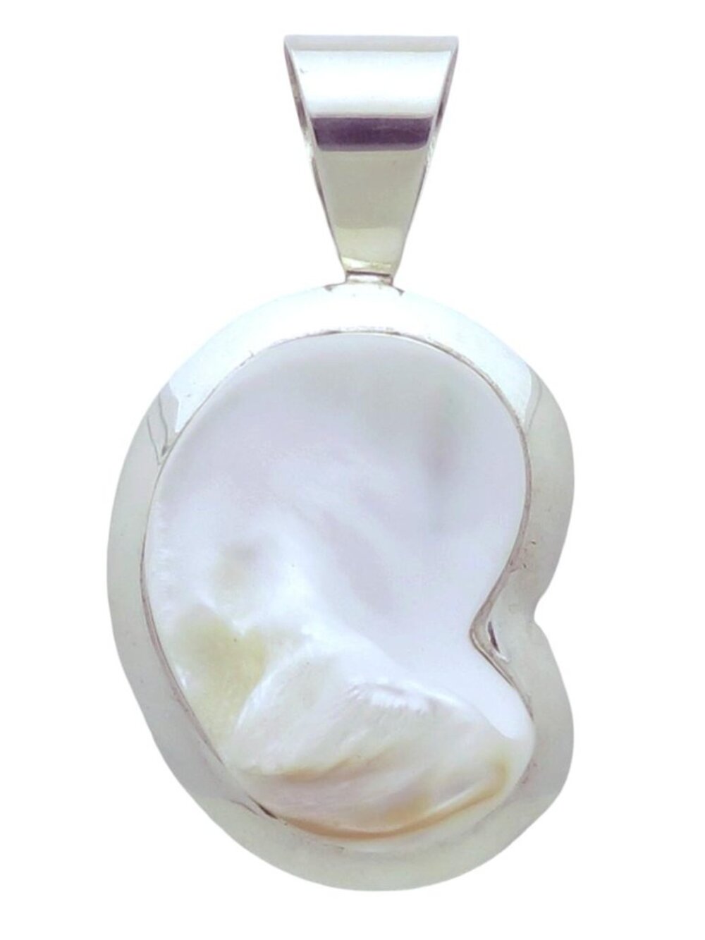 Jay King DTR Sterling Silver Desert Rose Trading Blister Mother of Pearl Pendant